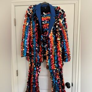 Nasty Gal Disc Sequin Pant Suit